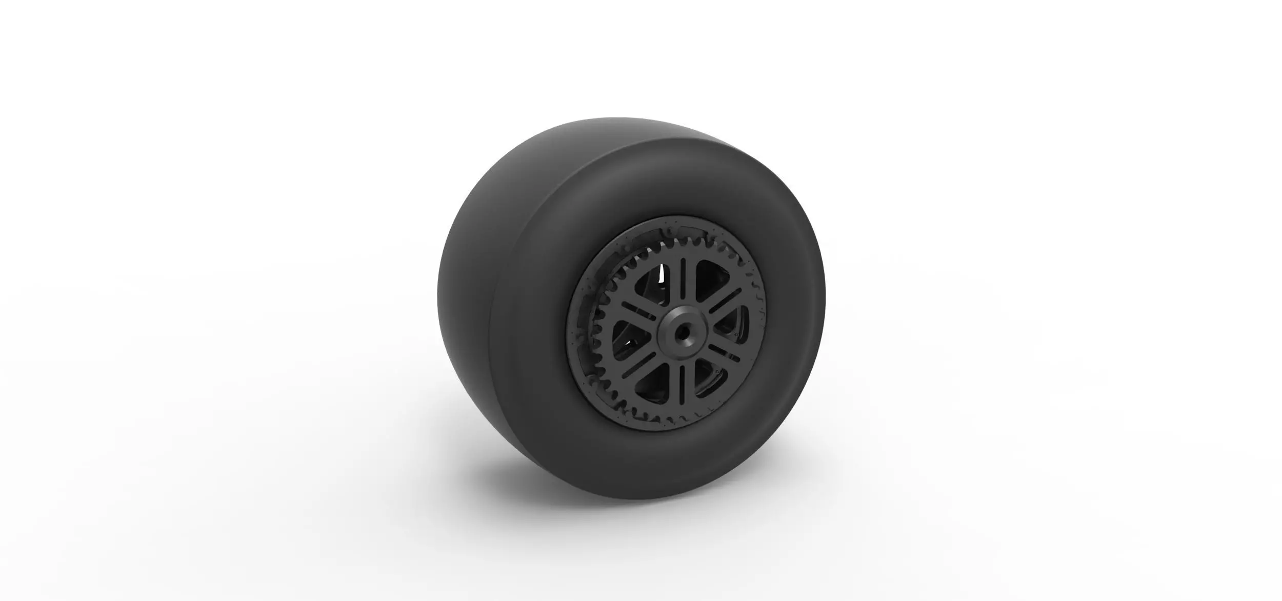 Rear wheel of Top fuel dragster motorcycle Scale 1 to 25 3D print model_0
