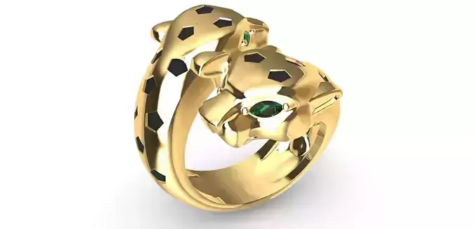 Panther Ring Double head 