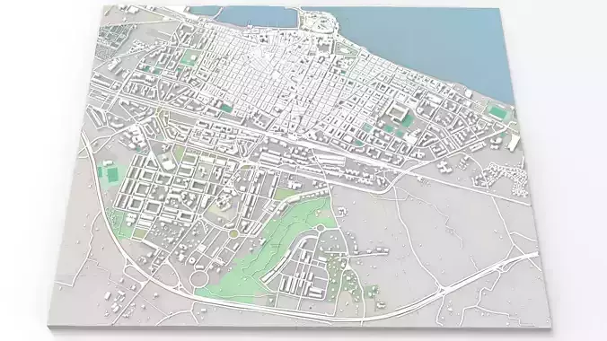 Cityscape Molfetta Puglia Italy 3D model