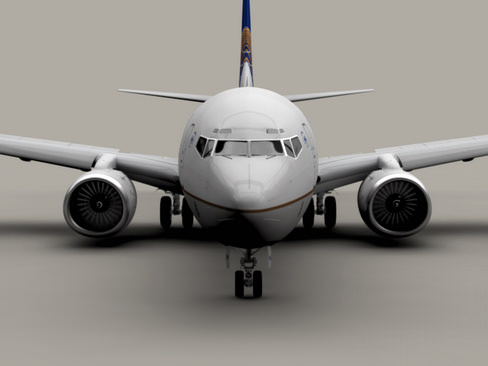 Boeing 737-800 Continental Airlines 3D model_3