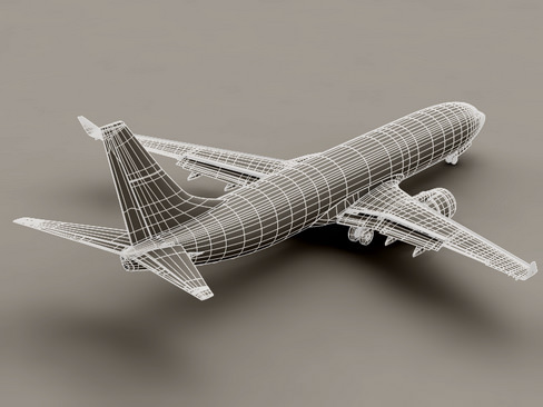 Boeing 737-800 Continental Airlines 3D model_9