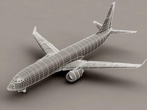 Boeing 737-800 Continental Airlines 3D model_8