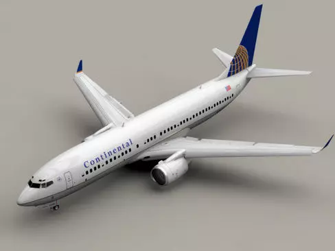 Boeing 737-800 Continental Airlines 3D model_0