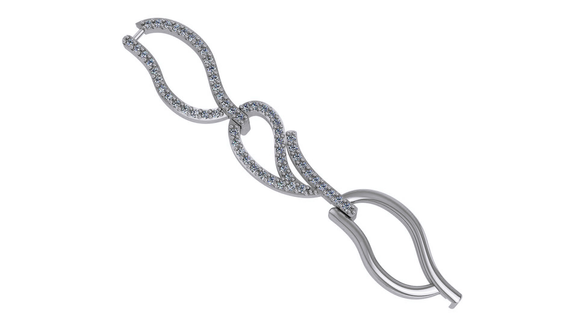 Necklace Bracelet Chain Link 3dm stl renders details 3D print model_2