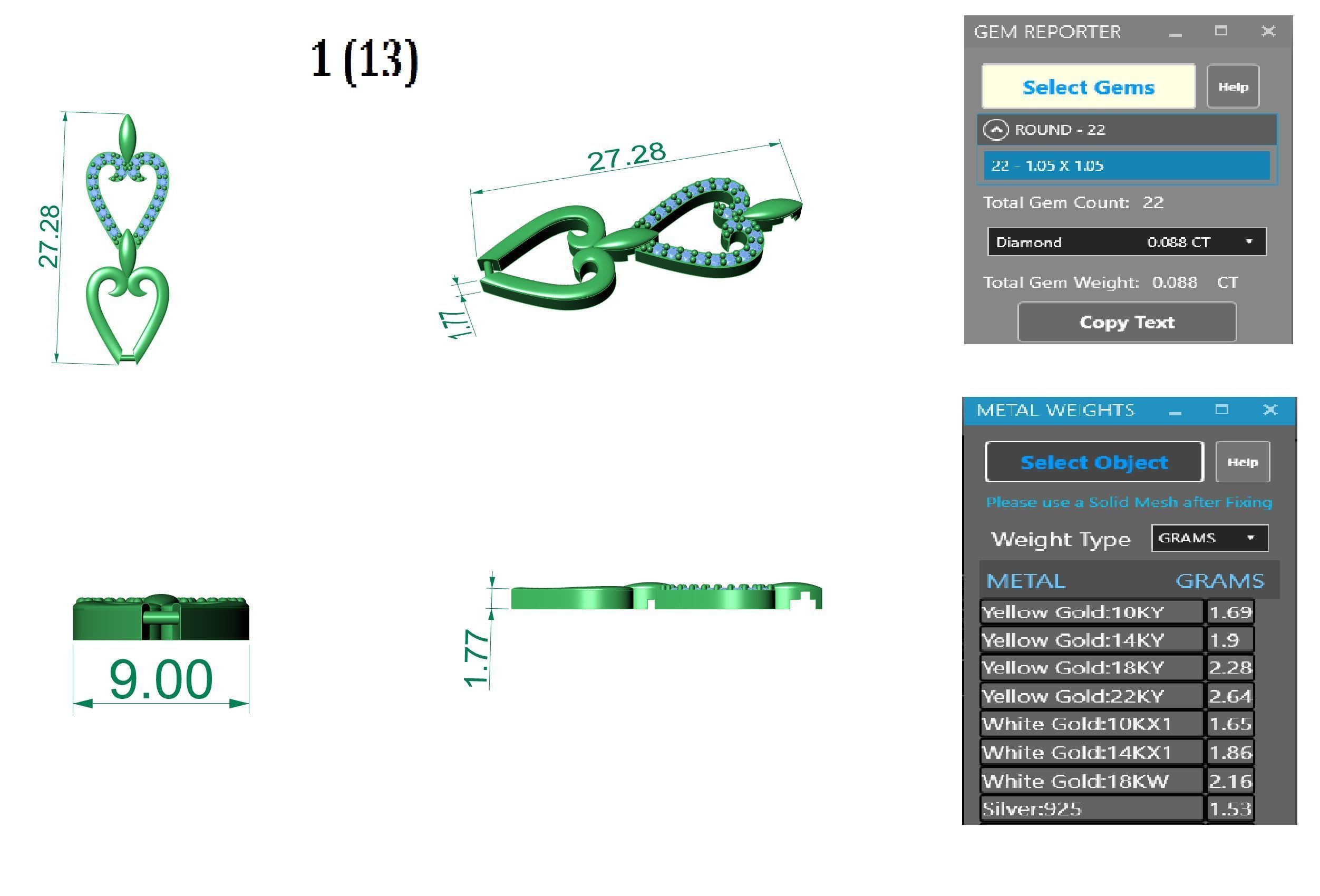 Necklace Bracelet Chain Link 3dm stl renders details 3D print model_3