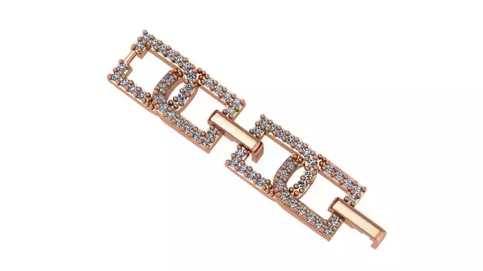 Necklace Bracelet Chain Link 3dm stl renders details