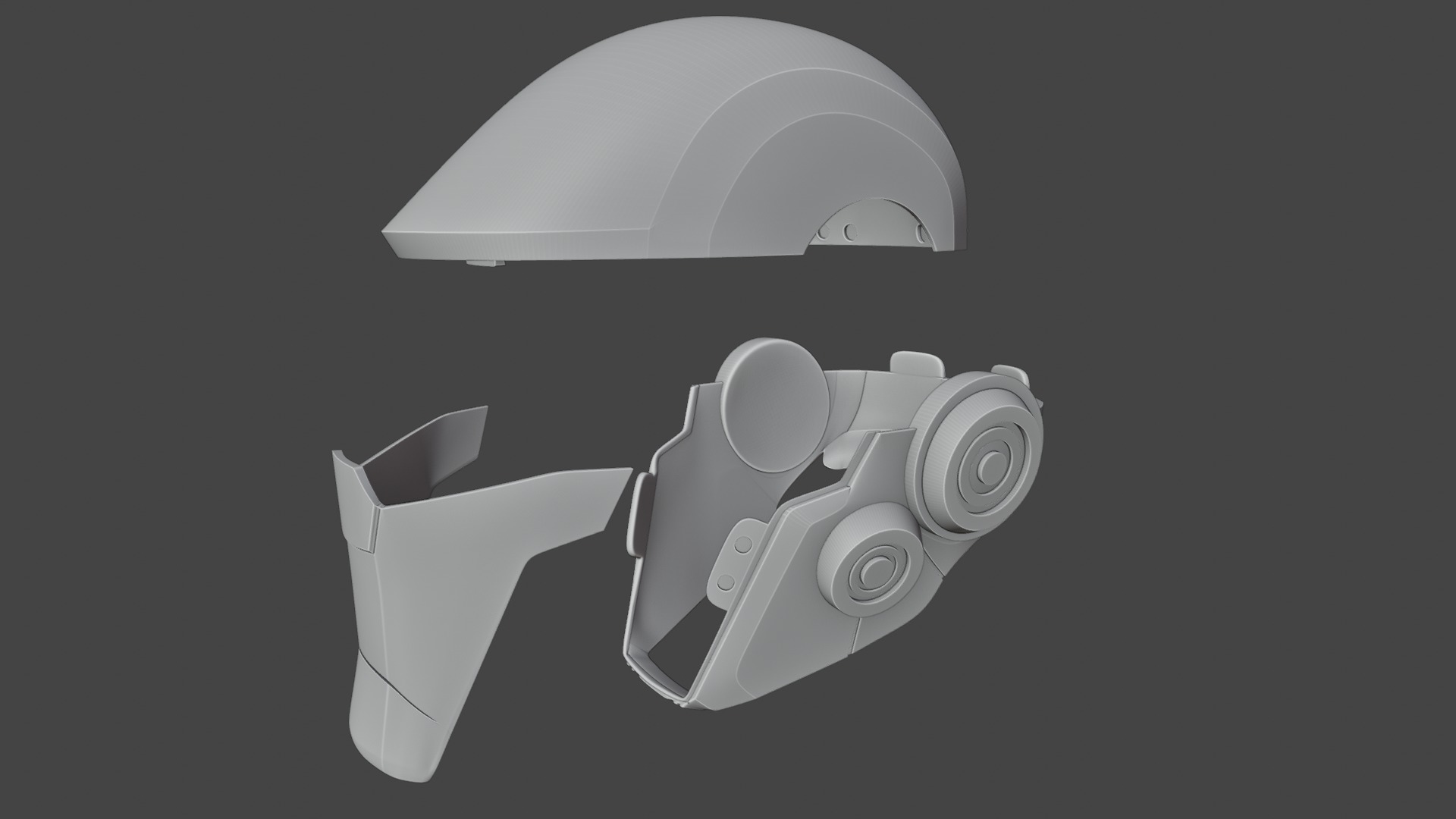 Darak Helmet from Void Rivals - STL 3D print model_8
