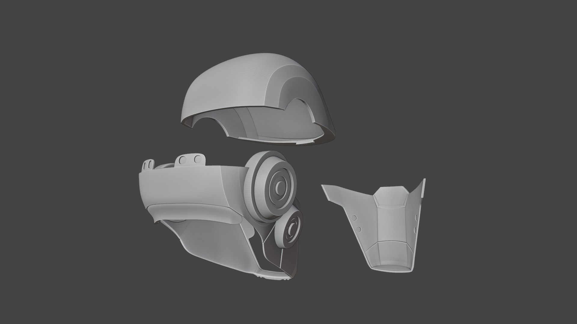 Darak Helmet from Void Rivals - STL 3D print model_9