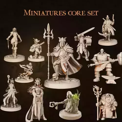 Classic Heroes Collection - Set of 10 Miniatures