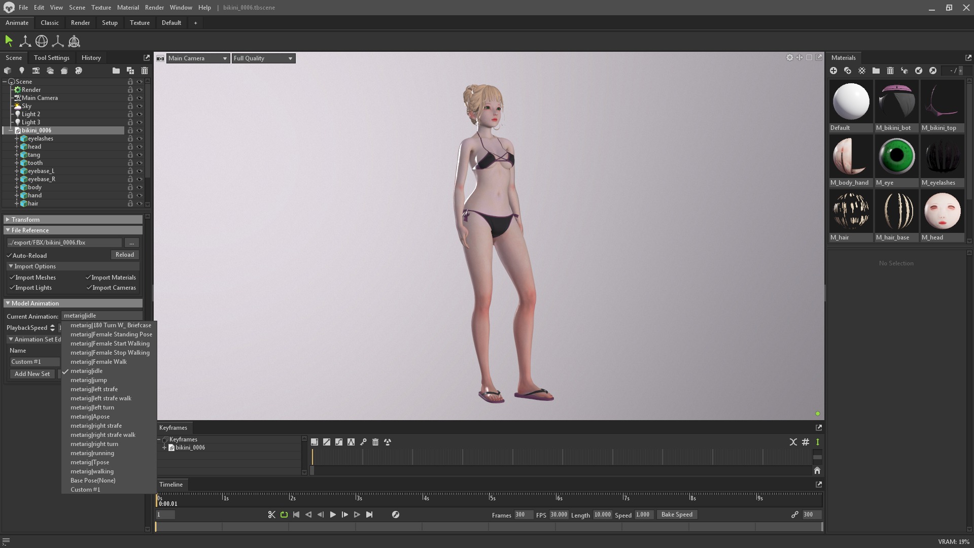 Bikini 0006 - UE5 - Unity - Blender - Animated Low-poly 3D model_10