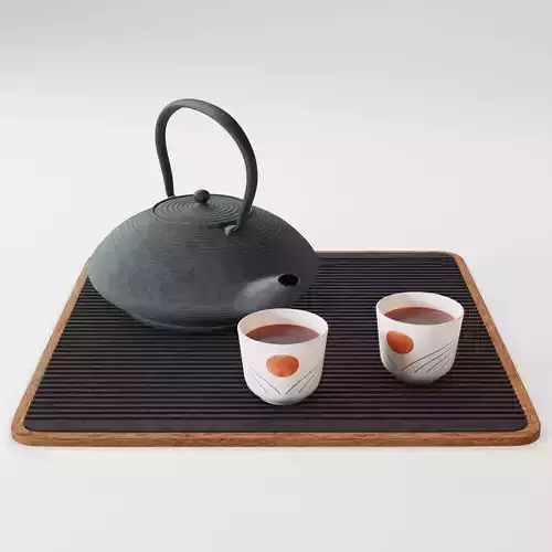 Japanese Cast Iron Tea Set