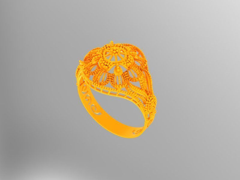Gold Ring 15 3D print model_3