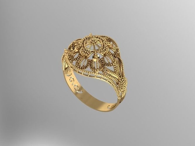 Gold Ring 15 3D print model
