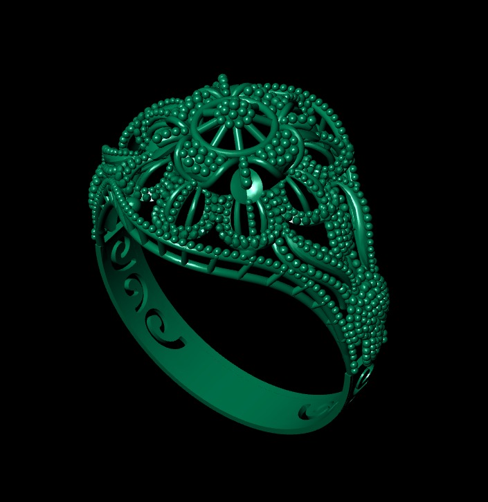 Gold Ring 15 3D print model_4