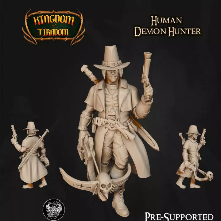 Human Demon Hunter 3D print model_0