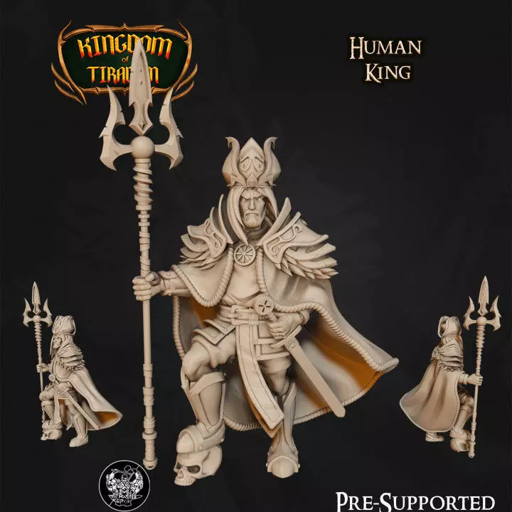 Human King 3D print model_0