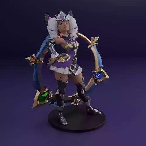 Battle Queen Qiyana From League of Legends Ready For Printing