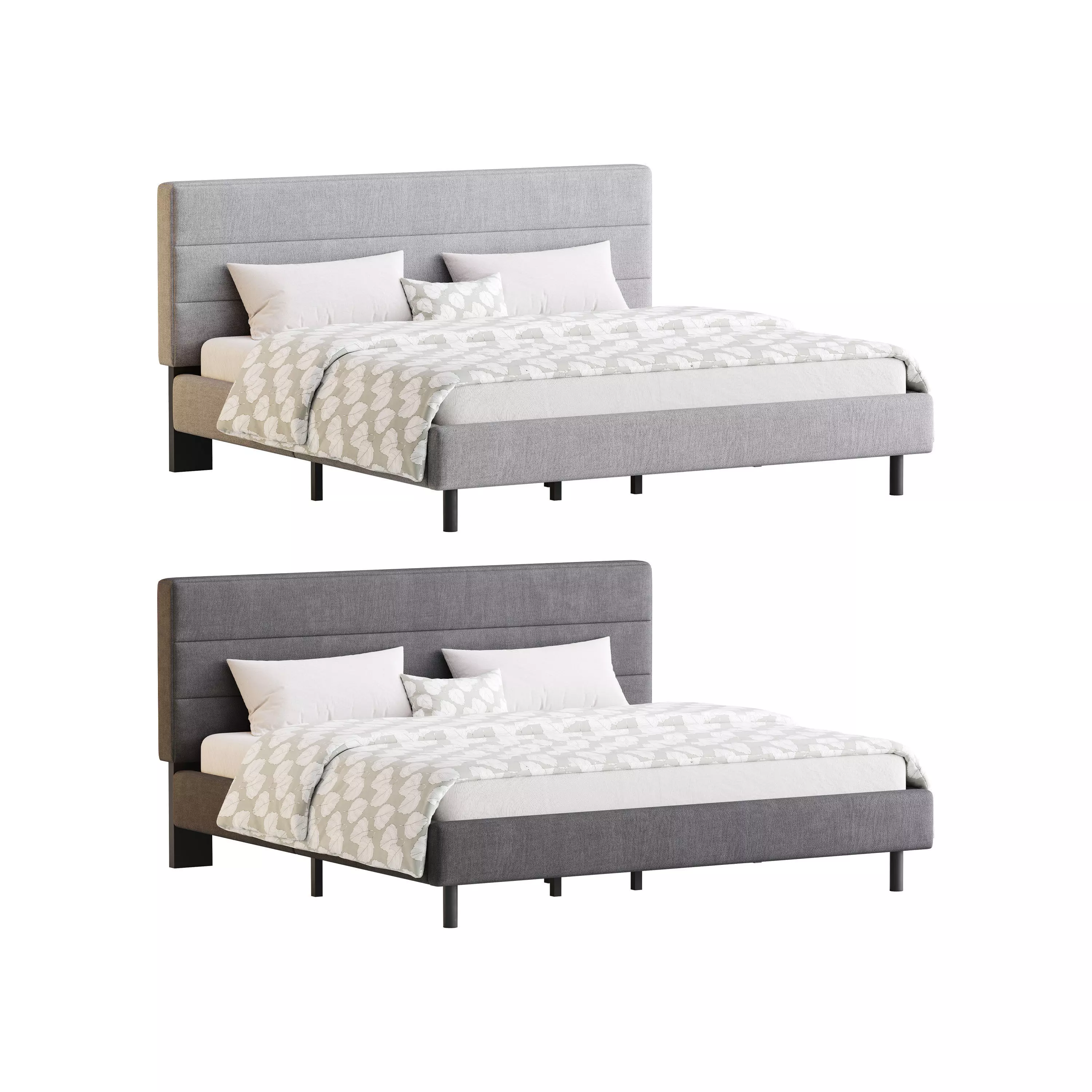 Twin Bed Frame 3D model