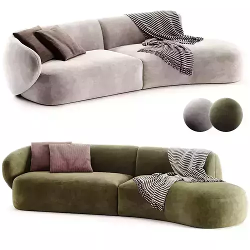 SWELL Sofa with chaise longue 