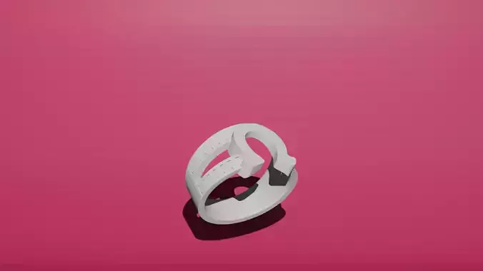 Justified Raylan Givens Horse Shoe Ring 3D print model