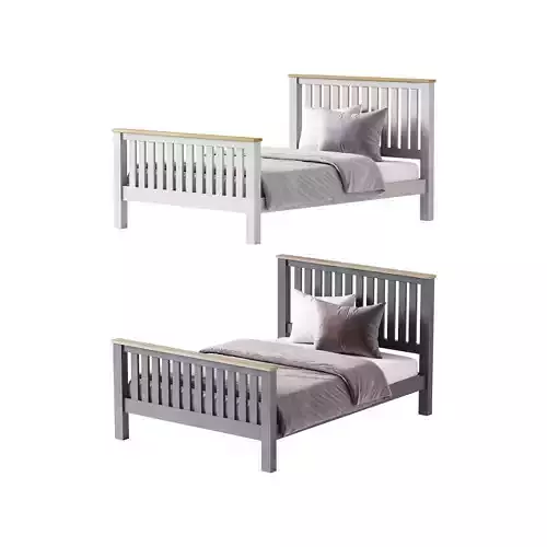 uhomepro Gray Full Size Bed