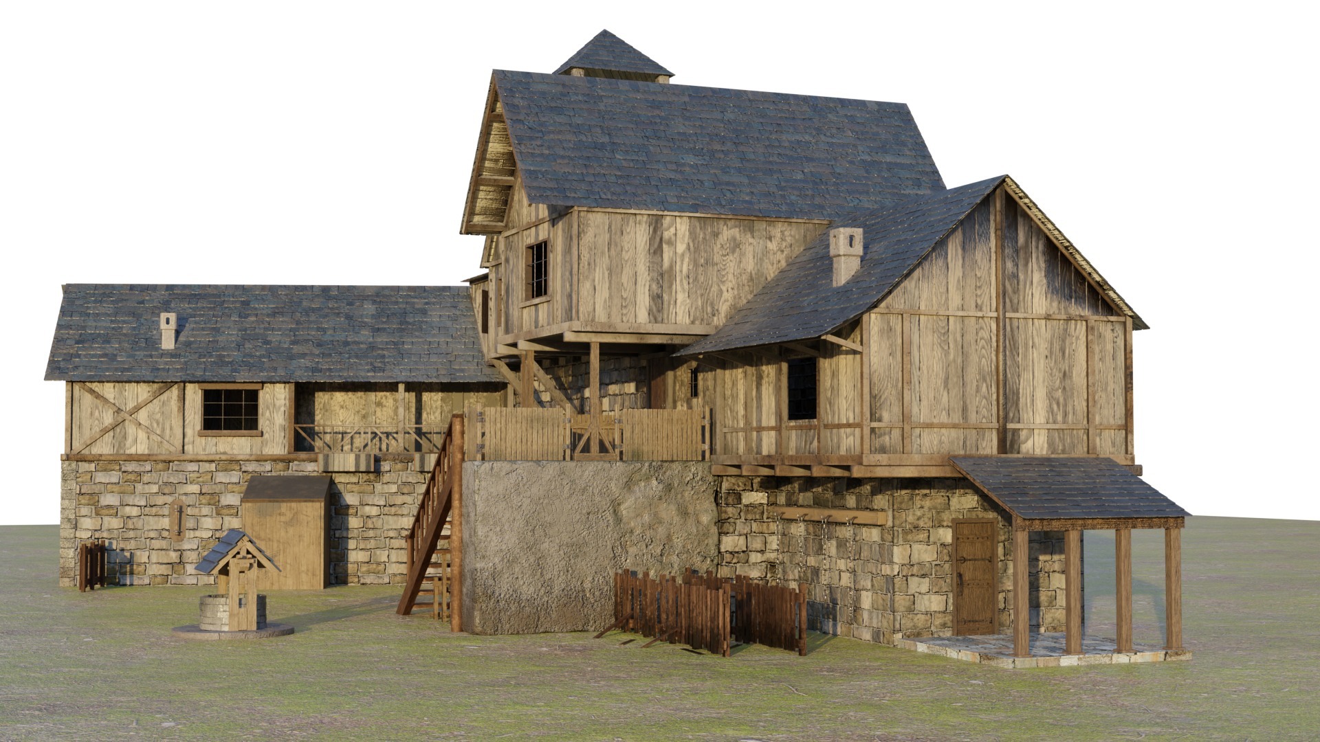 Medieval Warehouse 3D model_1