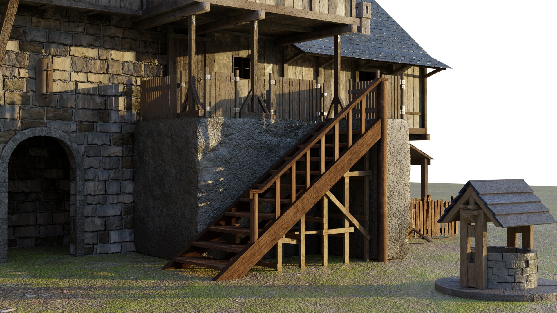 Medieval Warehouse 3D model_2