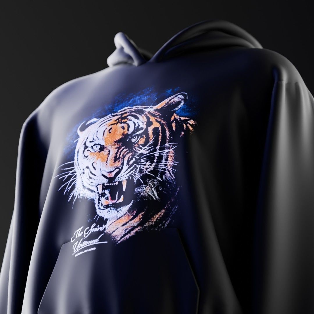 quality hoodie 3d model for mockuping 3D model_2