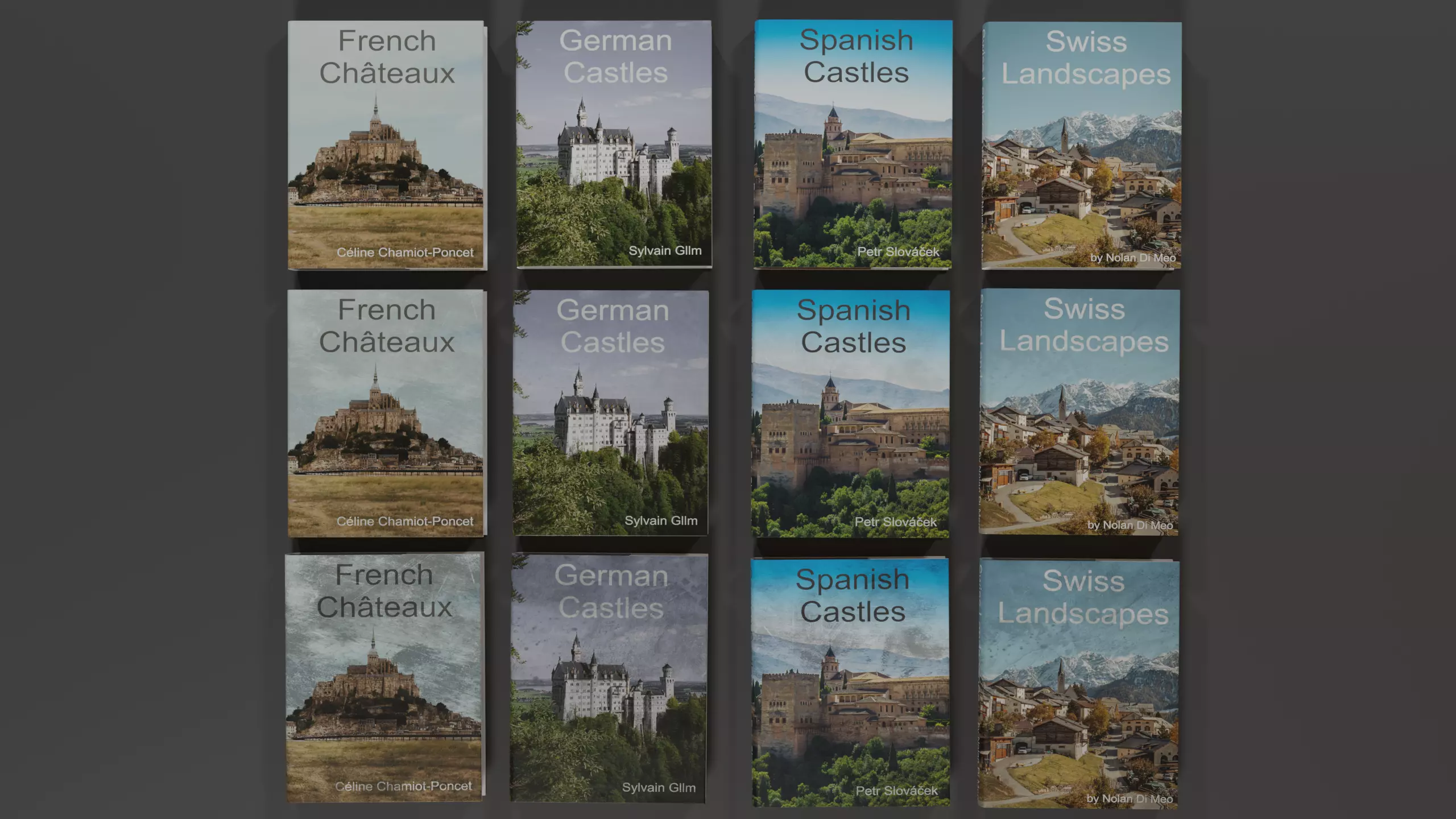 Castle and Landscape Book Collection 3D model_0