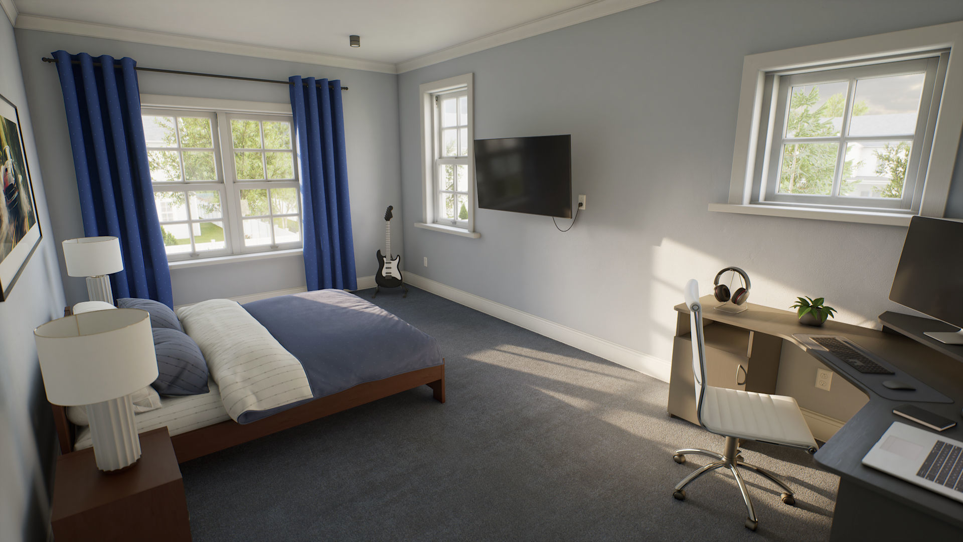 Suburban Modular House Pack 3D model_7