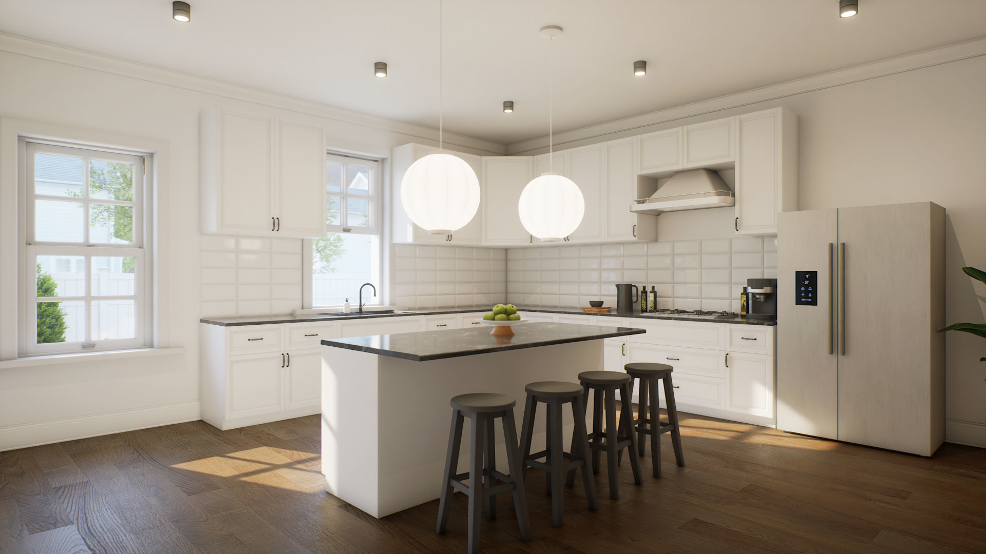 Suburban Modular House Pack 3D model_5