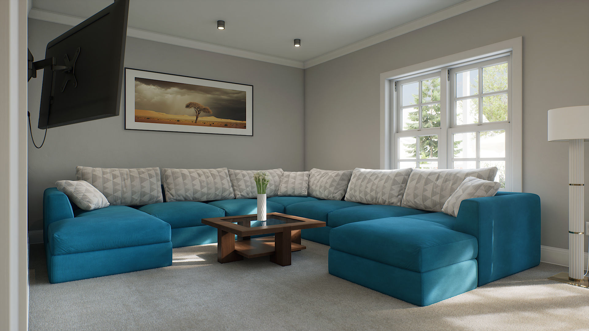 Suburban Modular House Pack 3D model_6