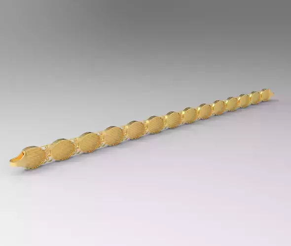 8 mm oval bileklik 3D print model