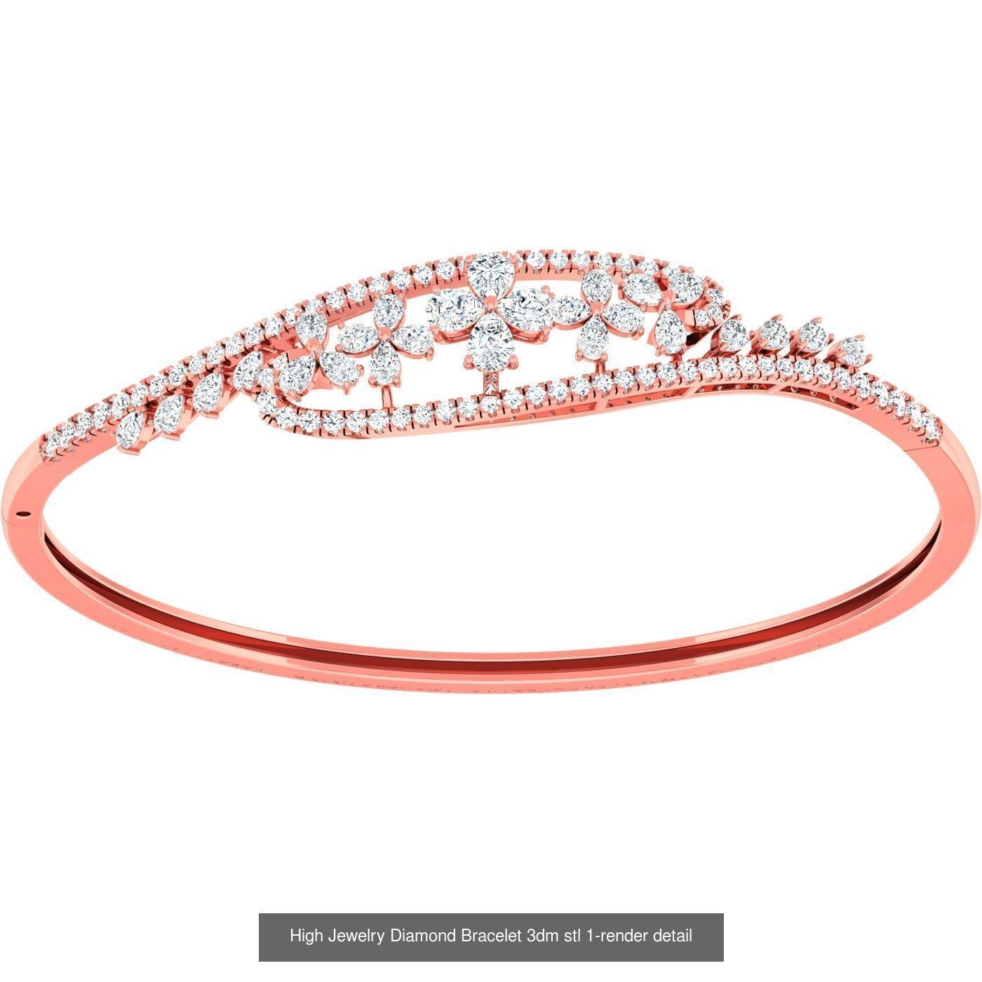 1200 Diamond Bracelet 3d models renders details 3D Model Collection_174