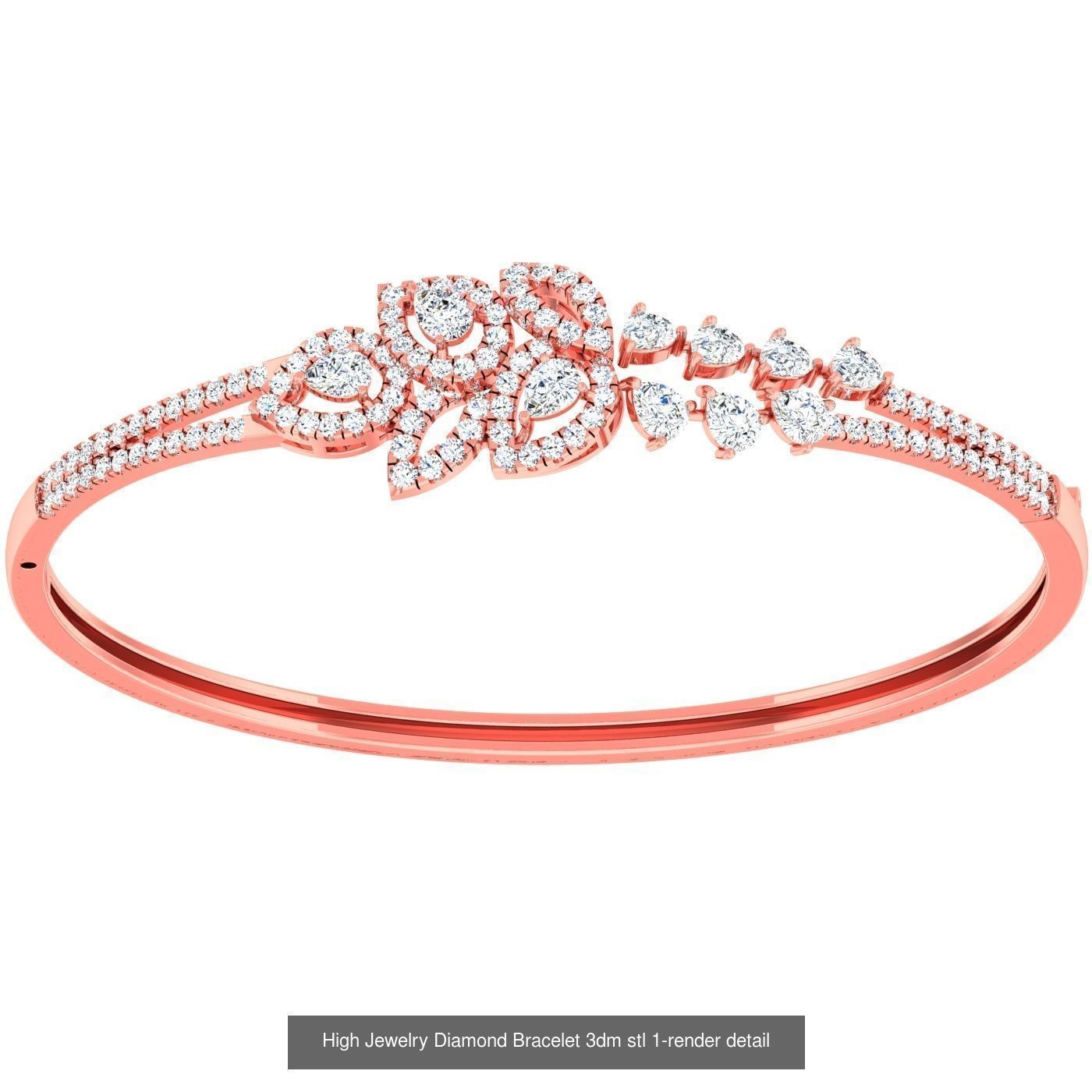 1200 Diamond Bracelet 3d models renders details 3D Model Collection_169