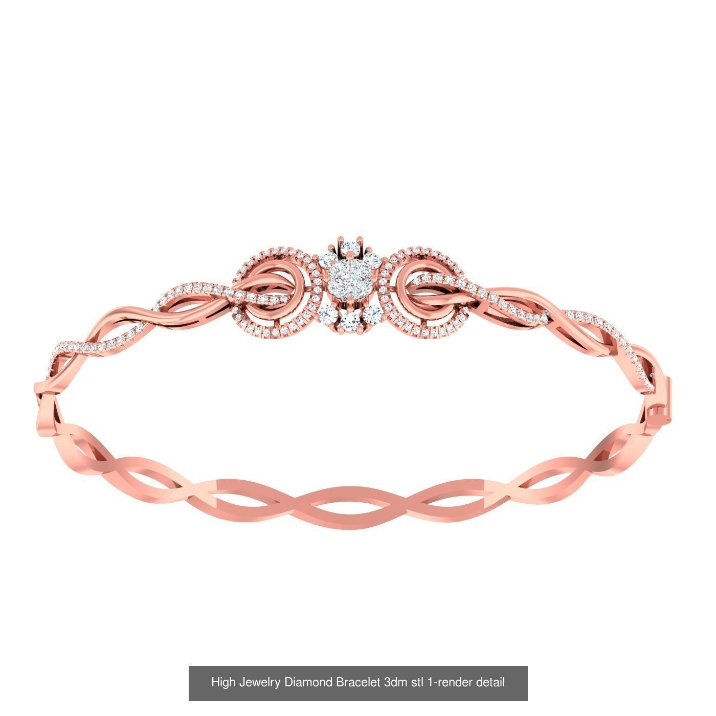 1200 Diamond Bracelet 3d models renders details 3D Model Collection_148