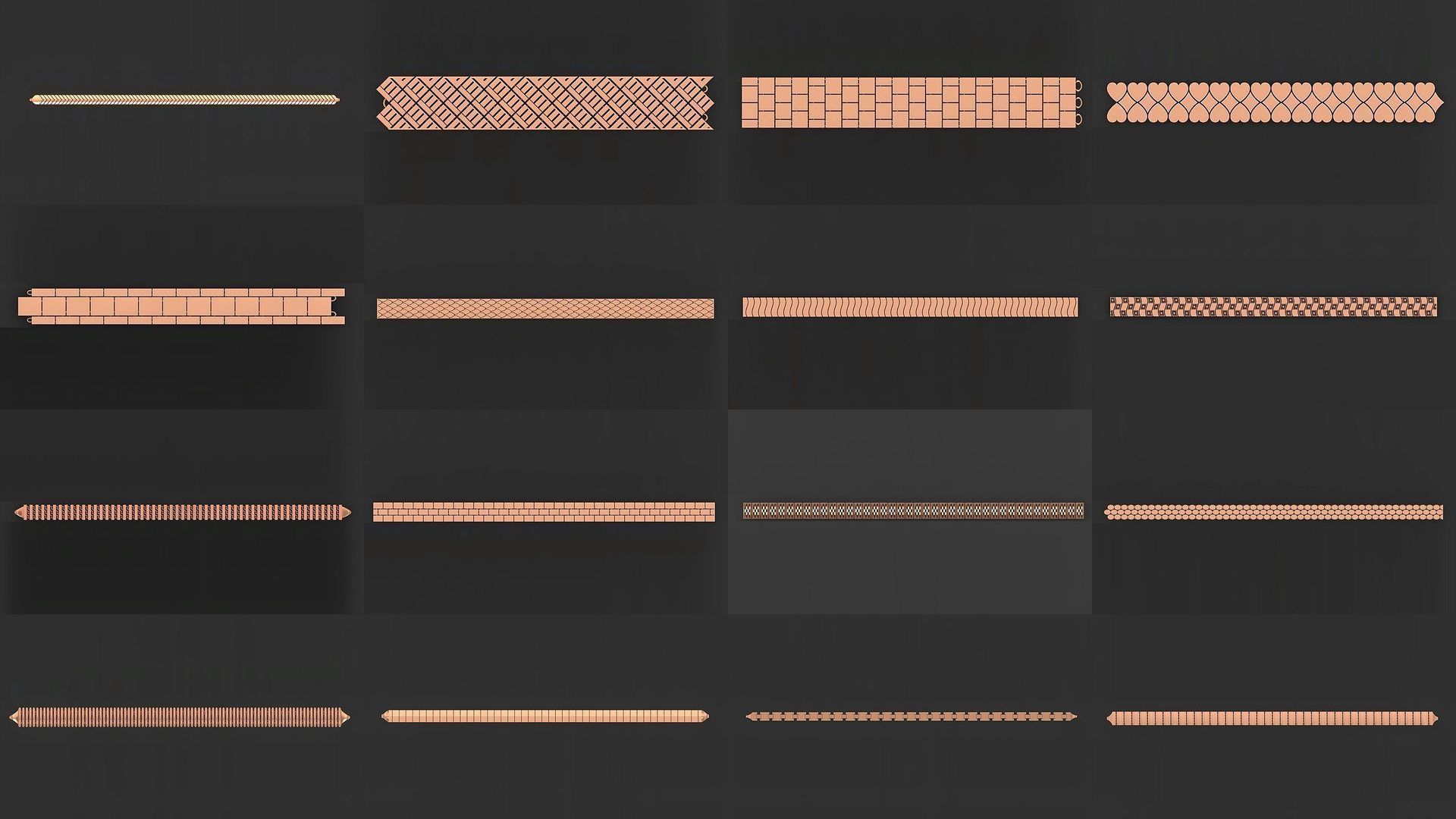 1200 Diamond Bracelet 3d models renders details 3D Model Collection_67