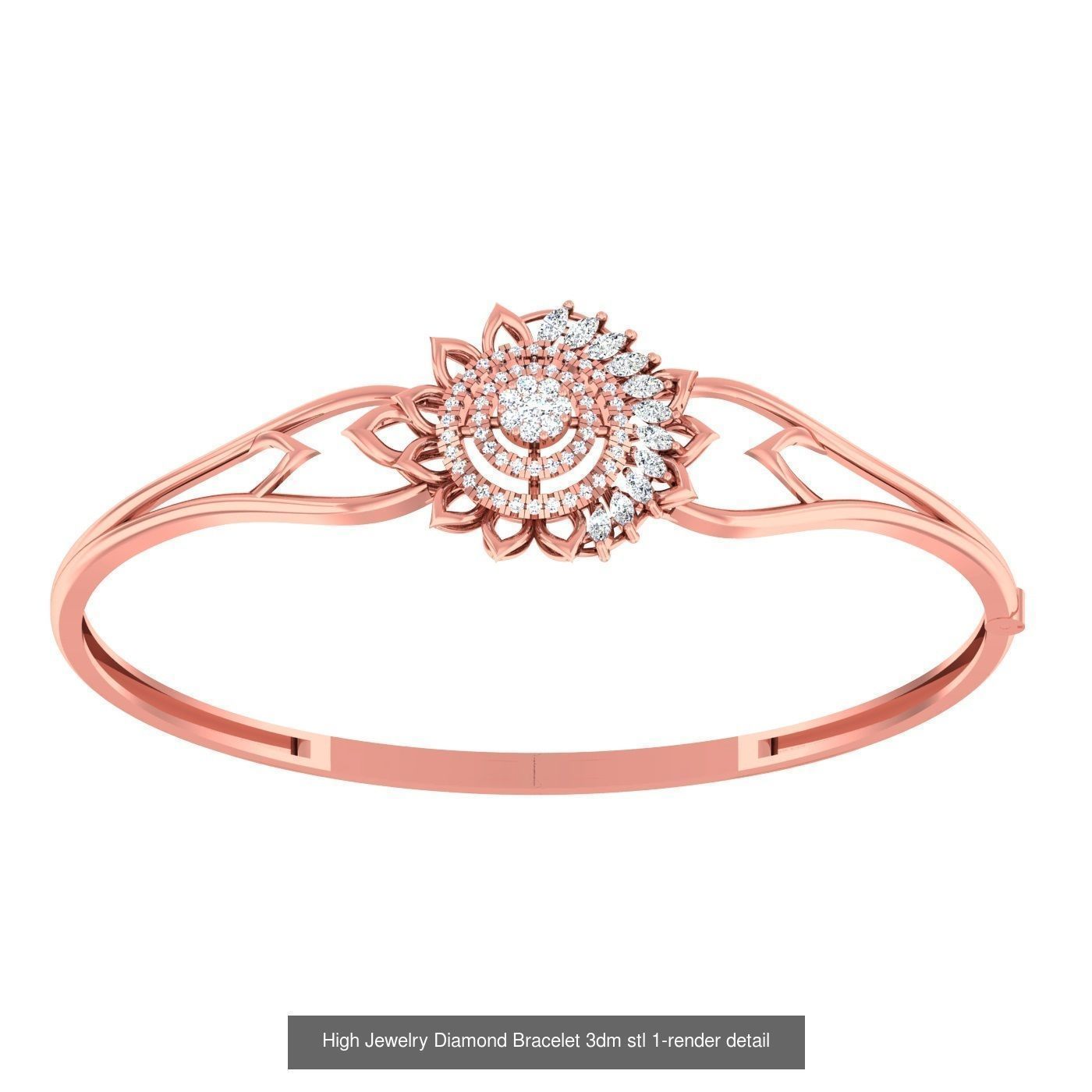 1200 Diamond Bracelet 3d models renders details 3D Model Collection_152