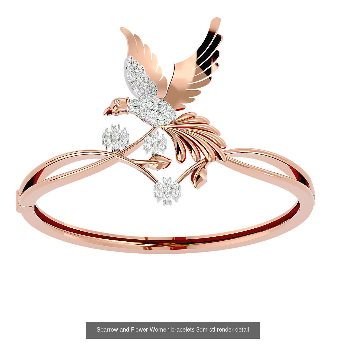 1200 Diamond Bracelet 3d models renders details 3D Model Collection_96