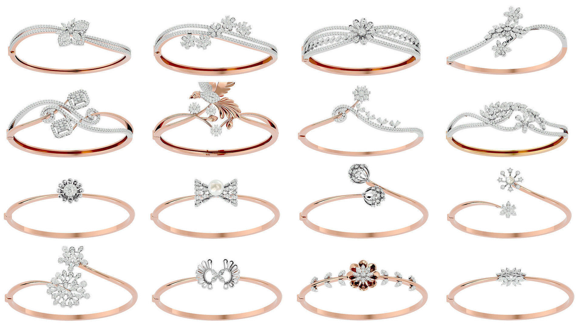 1200 Diamond Bracelet 3d models renders details 3D Model Collection_2