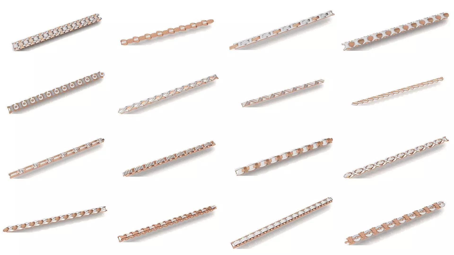 1200 Diamond Bracelet 3d models renders details 3D Model Collection_0