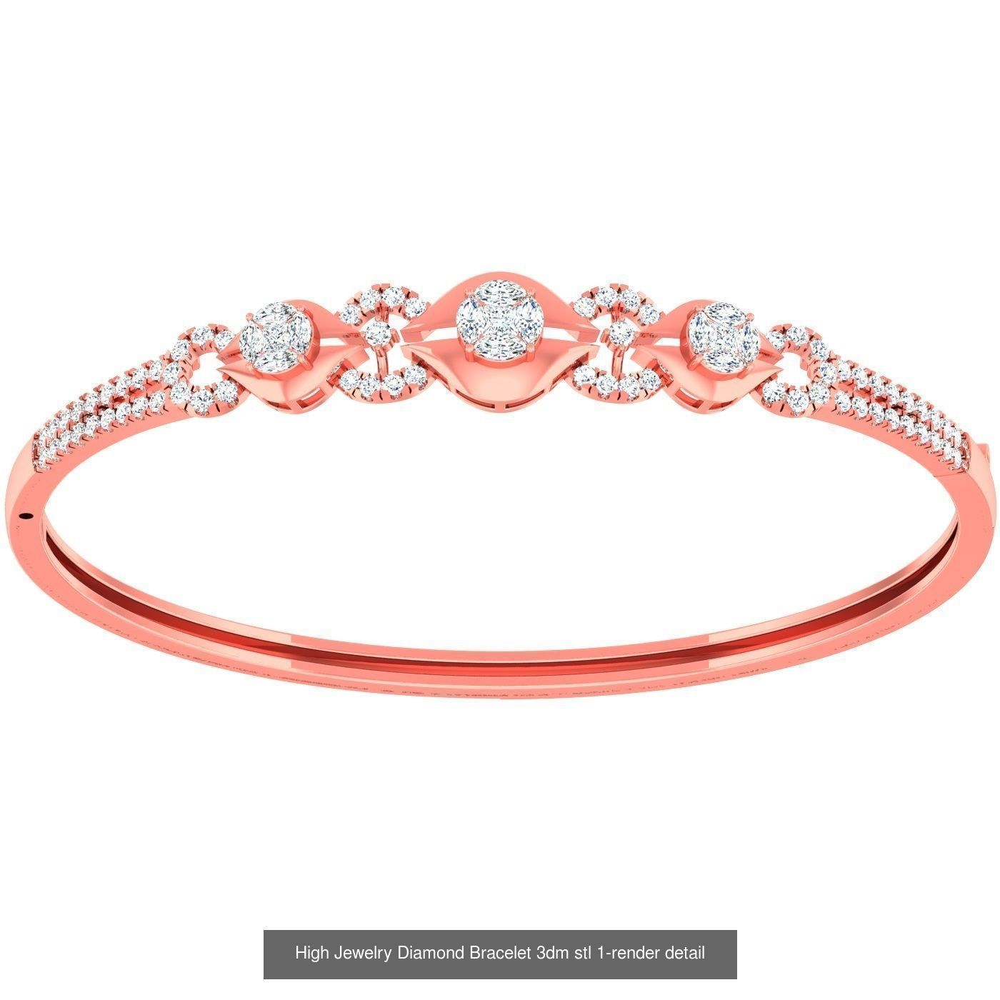 1200 Diamond Bracelet 3d models renders details 3D Model Collection_166