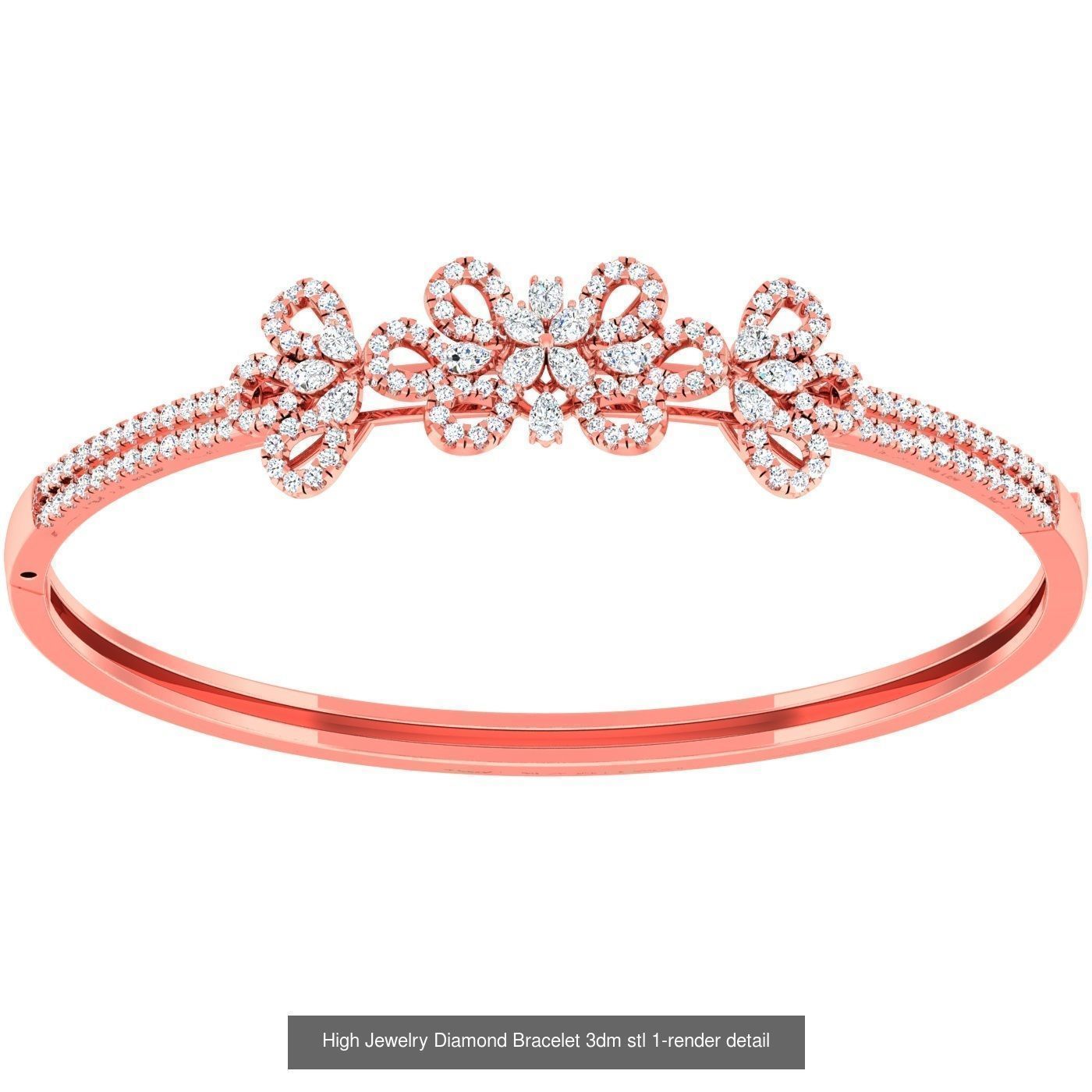 1200 Diamond Bracelet 3d models renders details 3D Model Collection_173
