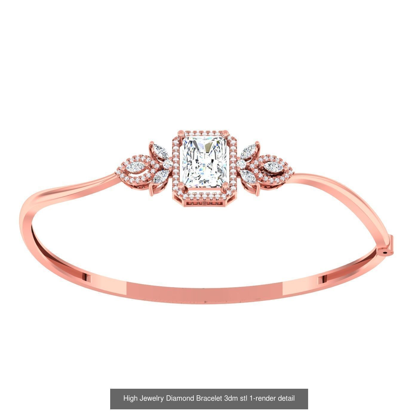 1200 Diamond Bracelet 3d models renders details 3D Model Collection_154