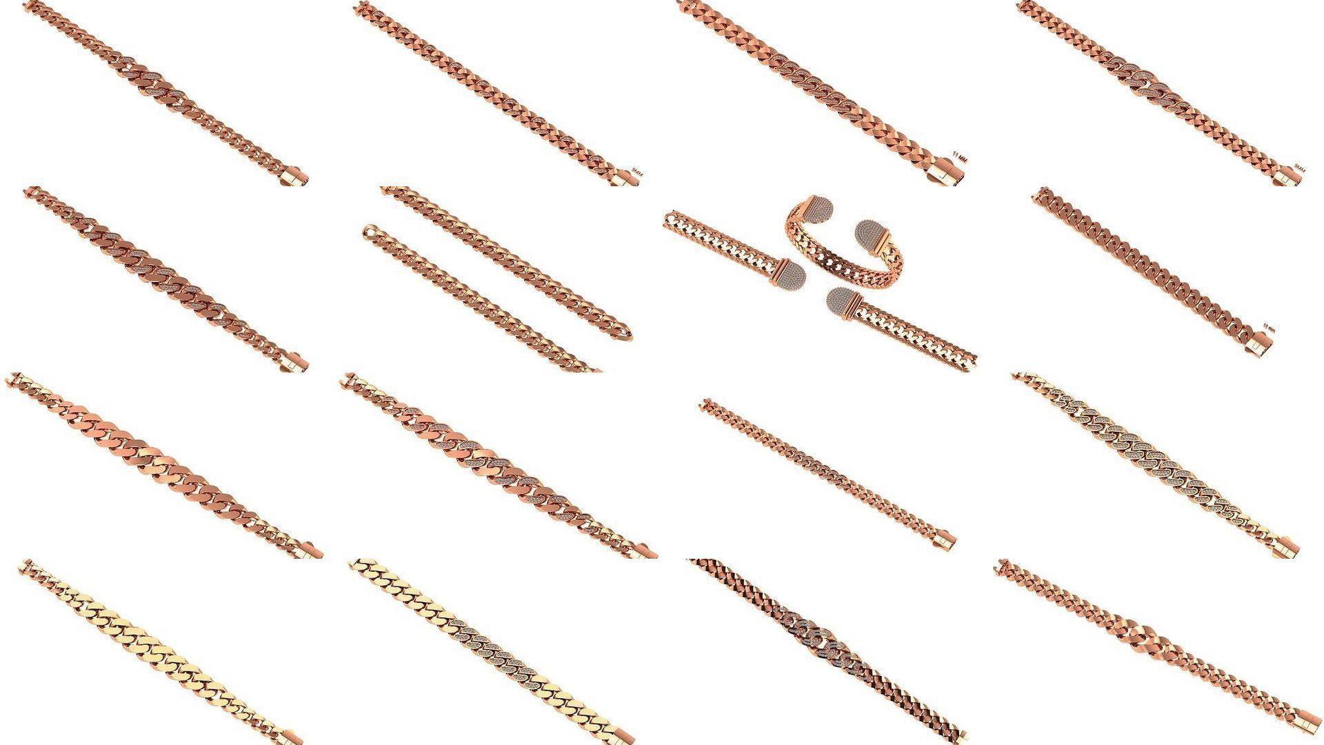 1200 Diamond Bracelet 3d models renders details 3D Model Collection_63