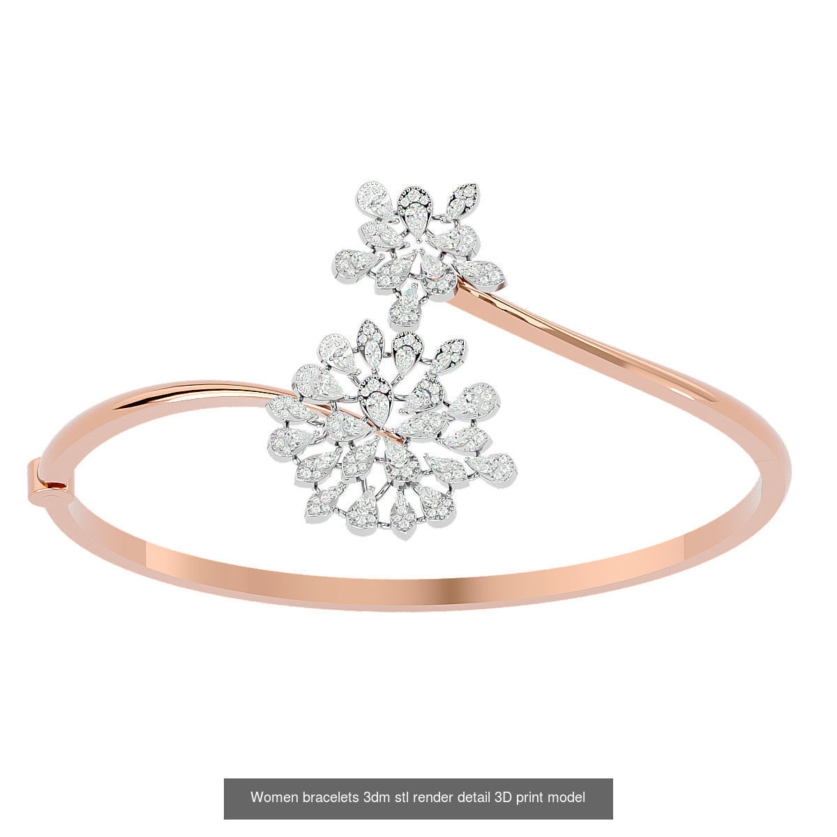 1200 Diamond Bracelet 3d models renders details 3D Model Collection_103