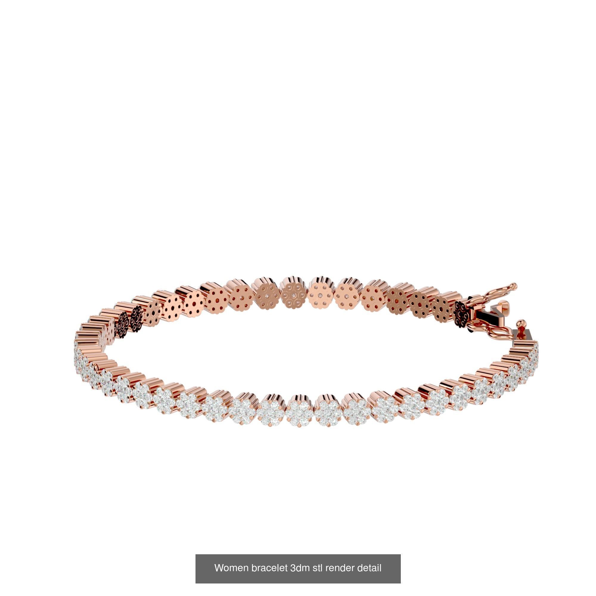 1200 Diamond Bracelet 3d models renders details 3D Model Collection_138