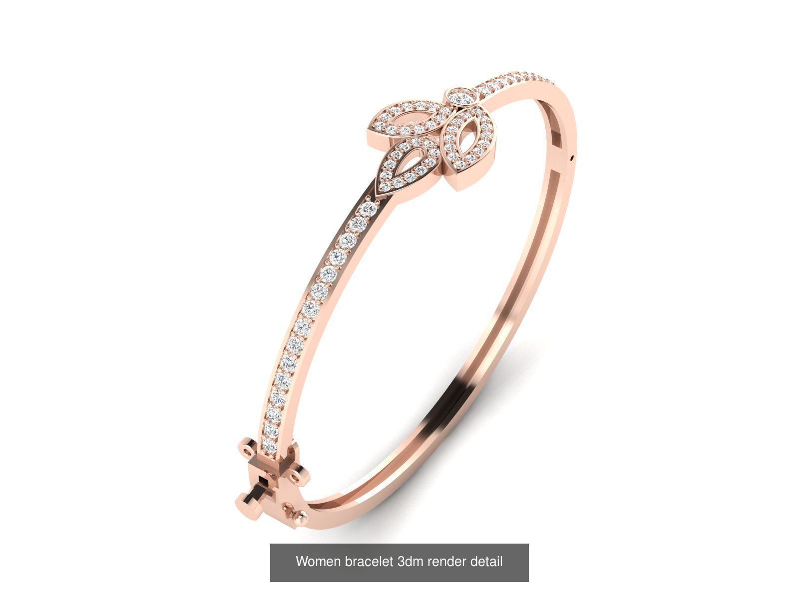 1200 Diamond Bracelet 3d models renders details 3D Model Collection_137