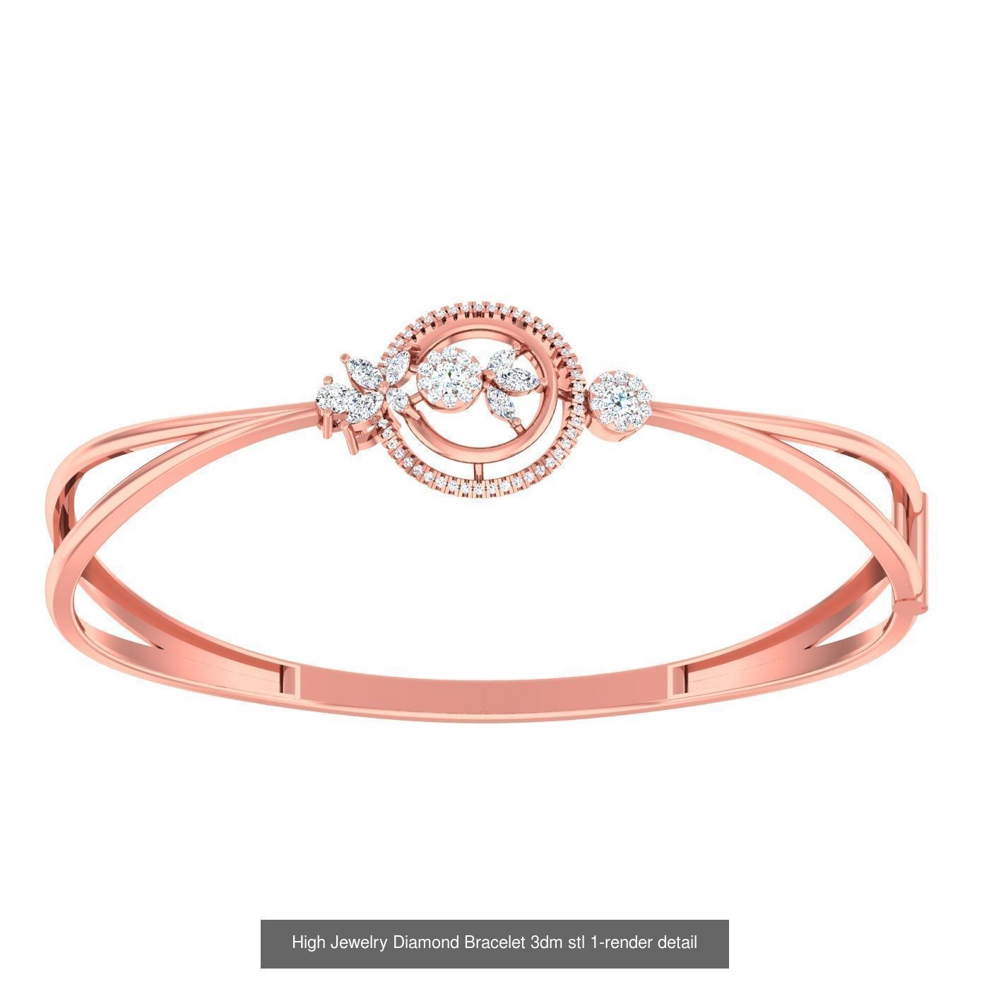 1200 Diamond Bracelet 3d models renders details 3D Model Collection_151