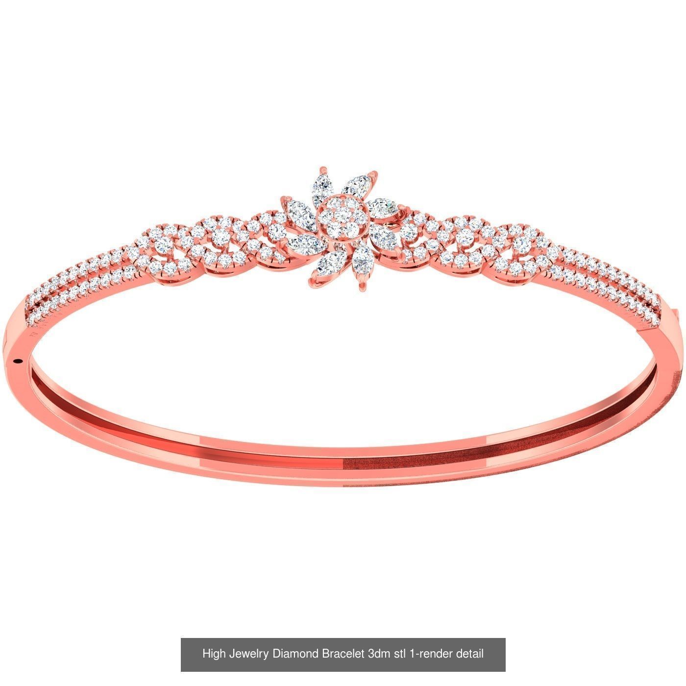 1200 Diamond Bracelet 3d models renders details 3D Model Collection_162